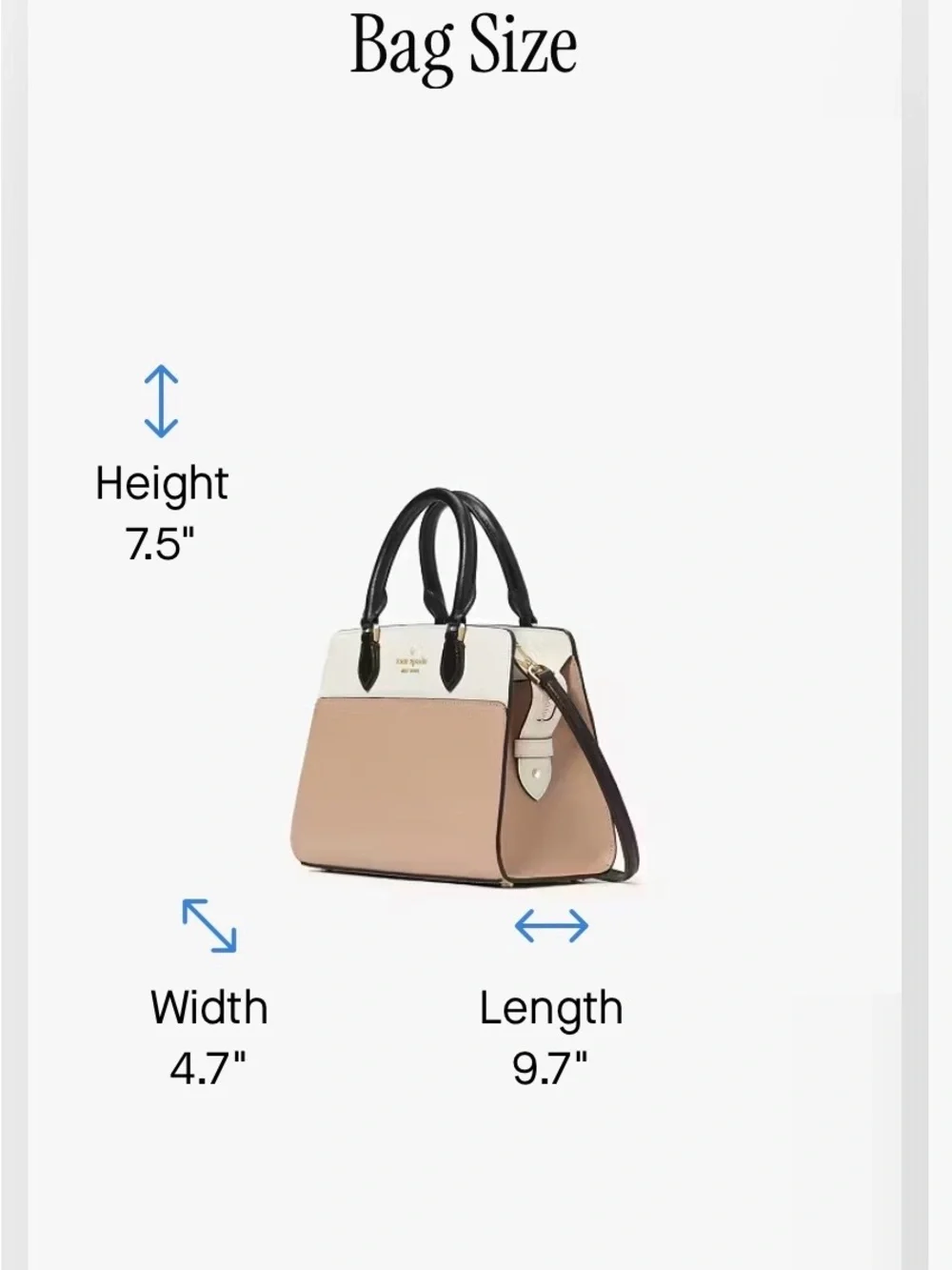 kate spade Cream and Black Satchel with Gold Hardware - Picture 8 of 8